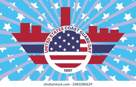 U.S coast guard day design templet