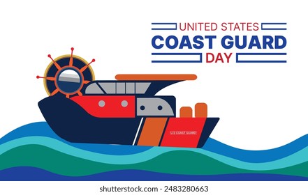 U.S coast guard day design templet