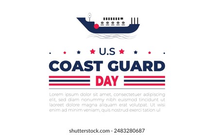 U.S coast guard day design templet