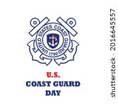 
U.S. Coast Guard Day. Vector illustration design.