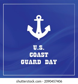 U.S. Coast Guard Day. Vector illustration design.
