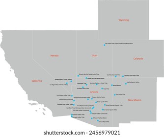 US Colorado River Basin map with 7 States and Tribal Water Entitlements