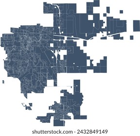 US Colorado State Aurora City Map with Zoning
