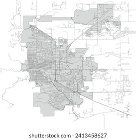 US Colorado State Boulder City Street Centerlines Map