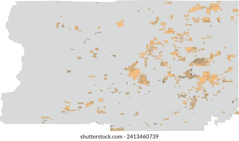 US Colorado State Boulder County map with Subdivisions and Other Platted Areas