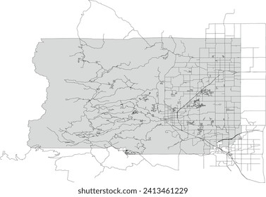 Mapa de carreteras del condado de Boulder, estado de Colorado, EE.UU.