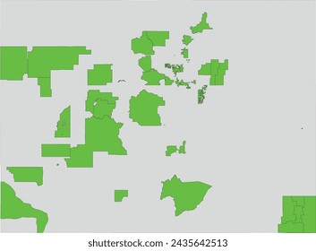 US Colorado State Map with Parks and Recreation Districts