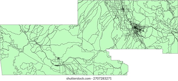 US Colorado State Montrose County Vector Census Block 2020 vector Tabulation (Census) Block