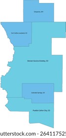 US Colorado's Front Range Urban Corridor with CSA and MSA