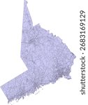 US Connecticut State Fairfield County Census Block Vector Map 2020