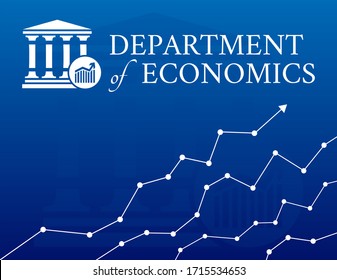 US Department of Economics Illustration Background 