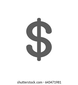 US dollar currency Icon in trendy flat style isolated on white background. Award symbol for your web site design, logo, app, UI. Vector illustration, EPS10.