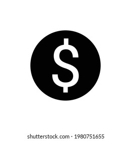 us dollar icon vector illustration on white background