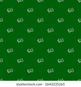 US dollar pattern background. Seamless pattern of the symbols of dollar currency background. Dollar sign pattern background. Dollar Doodle seamless pattern background.