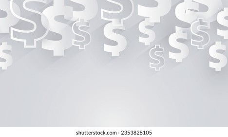 US Dollar sign background. Concept of money and success. Vector illustration
