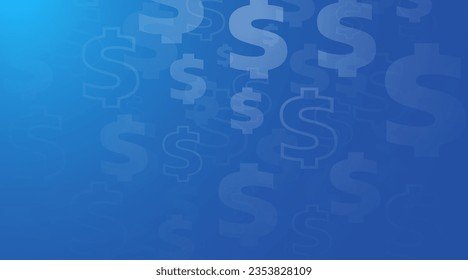 US Dollar sign background. Concept of money and success. Vector illustration