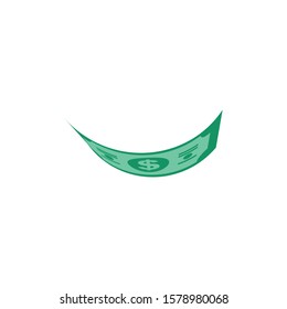 US Dollar stock paper bank notes icon sign business finance money concept vector illustration