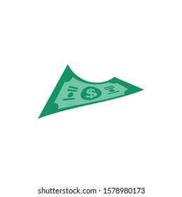 US Dollar stock paper bank notes icon sign business finance money concept vector illustration