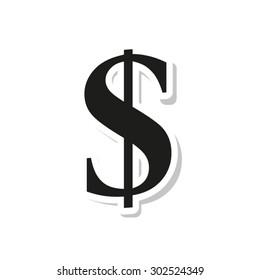  us dollar - vector icon