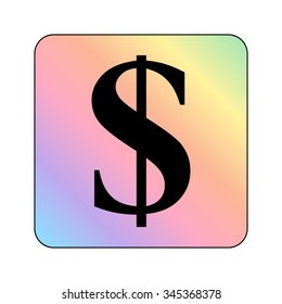 us dollar - vector icon