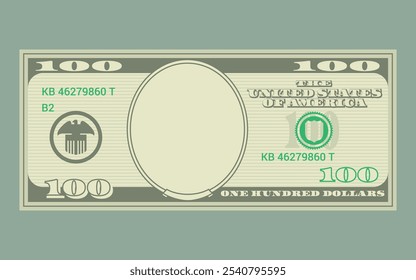 US Dollars 100 banknote - American dollar bill cash money isolated on background