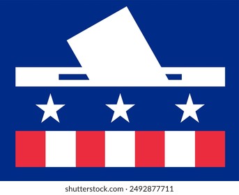 Icono del Vector del logotipo de las elecciones 2024 en Estados Unidos, Icono del Vector del logotipo de las elecciones 2024 en Estados Unidos