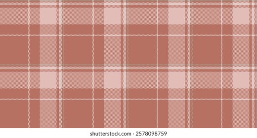 Us fabric textile texture, abstract pattern check background. Luxury seamless plaid vector tartan in light and red colors palette.