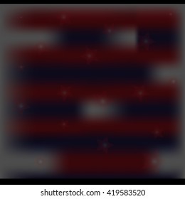 US flag abstract cloudy
