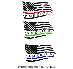 US FLAG -  America Distressed American Flags 