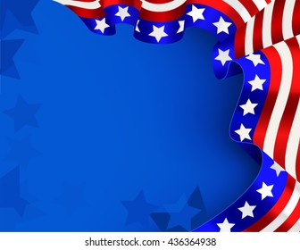 US flag background