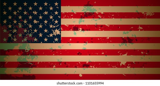 U.S. flag. Background with America Flag.