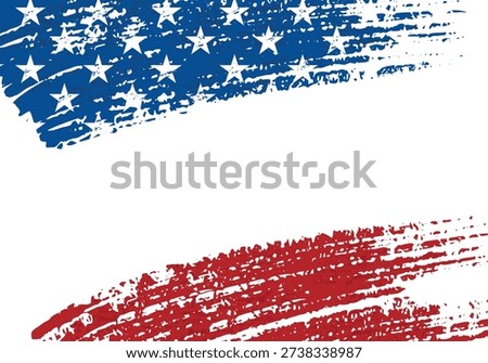 US flag background. Flag of the USA. Vintage American flag grunge style.