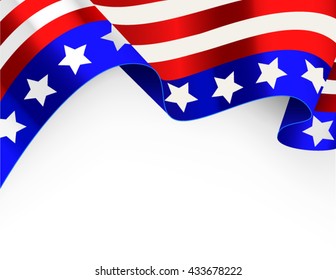 US flag card