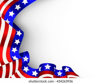 US flag card