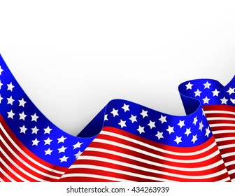 US flag card