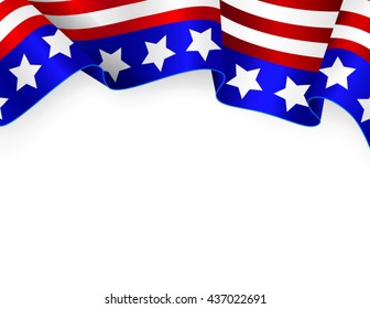 US flag card