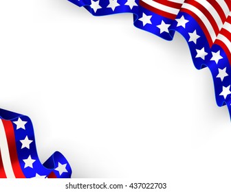 US flag card