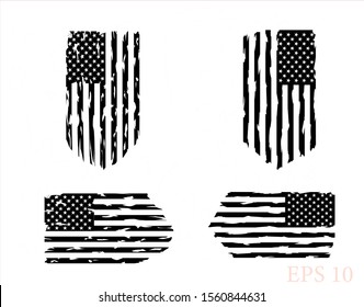 US Flag - Distressed American Flag, illustration
