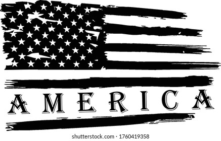 US Flag - Distressed American Flag lines	
