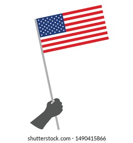 US flag for freedom - vector Illustration