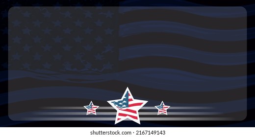 US flag Happy Day event theme vector illustration design. suitable for using content as background
