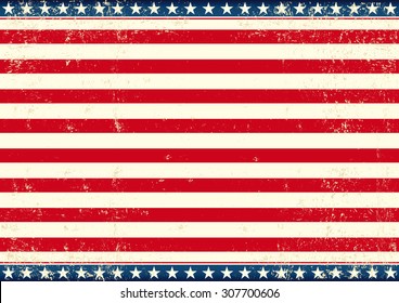 US flag horizontal. An american horizontal background for your publicity