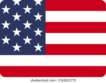 US flag icon vector background
