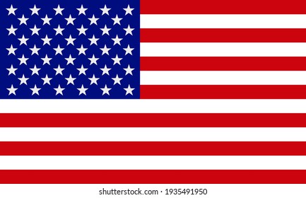 US Flag Made With Vector