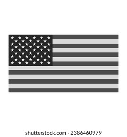 U.S flag tactic camouflage vector flat style illustration isolated on white background