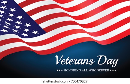 US Flag Veterans Day.