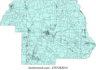 US Florida State Jackson County Vector Census Block 2020 vector Tabulation (Census) Block
