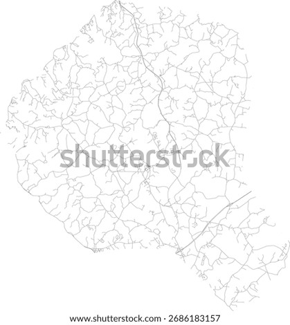 US Georgia State Banks County Roads