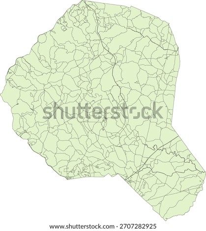 US Georgia State Banks County Vector Census Block 2020 vector Tabulation (Census) Block