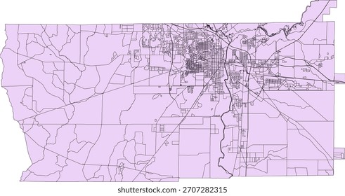 US Georgia State Dougherty County Vetor Census Block 2020 vetor Tabulação (Censo) Bloco